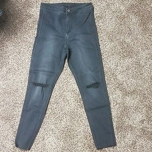 &denim black jeggings